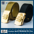 33mm nylon military belt navy belt police belt with golden buckle